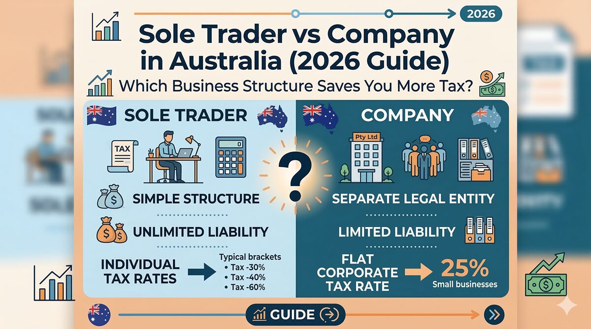 Sole Trader vs Company in Australia (2026 Guide) Which Business Structure Saves You More Tax